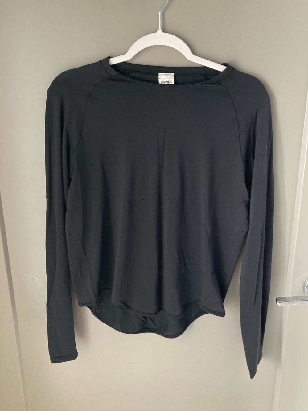 Gymshark Black Long-Sleeve Performance Top